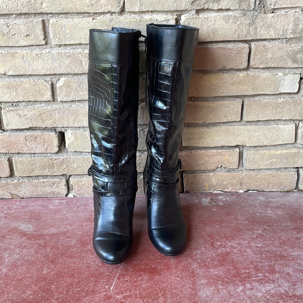 Life Stride velocity with Memory Foam Wide Calf sz 7.5 M. Black